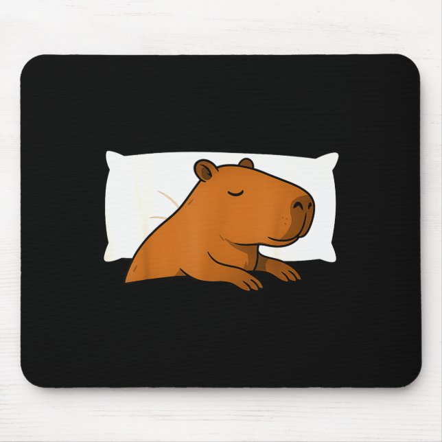 Alfombrilla De Ratón Capybara Favorite Sleepshirt Sleeng Pajamas Boys G (Frente)