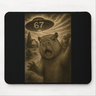 Alfombrilla De Ratón Capybara Selfie 67 Meme Seis Siete Divertido Ovni