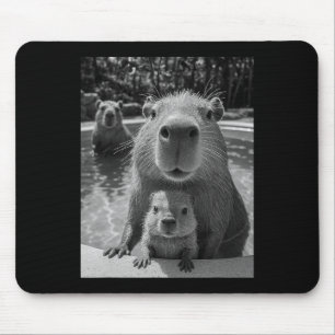 Alfombrilla De Ratón Capyra Selfie Ai Meme Chiste Humor Vacaciones de V