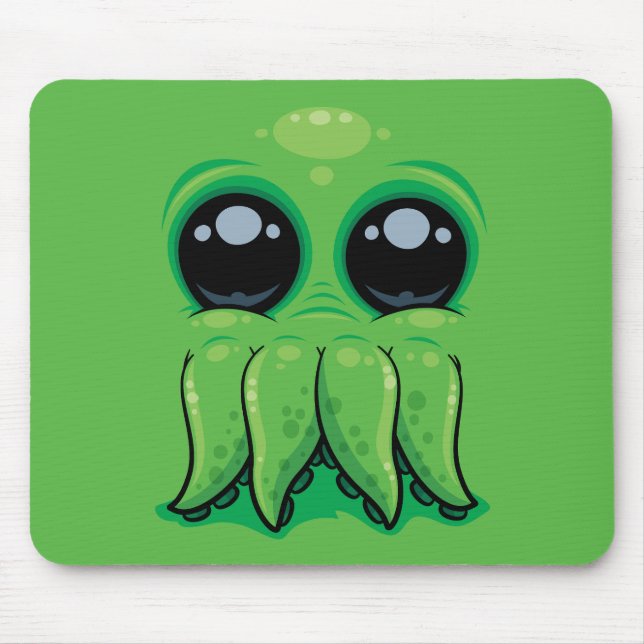 Alfombrilla De Ratón Cara de Cthulhu lindo (Frente)