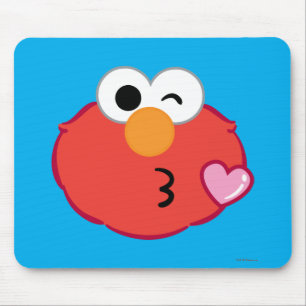 Alfombrilla De Ratón Cara de Elmo Lanzando un Beso