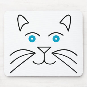 Alfombrilla De Ratón Cara de gato