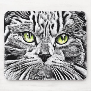 Alfombrilla De Ratón Cara de gato