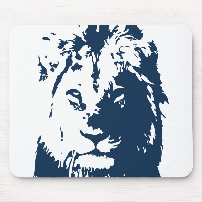 Alfombrilla De Ratón Cara de león (Frente)