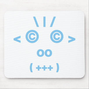 Alfombrilla De Ratón Cara de mono (azul)