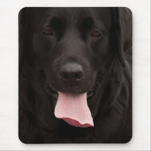Alfombrilla De Ratón Cara de perro negro