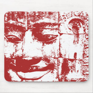 Alfombrilla De Ratón Cara de piedra jemer... Templo de Bayon, Camboya