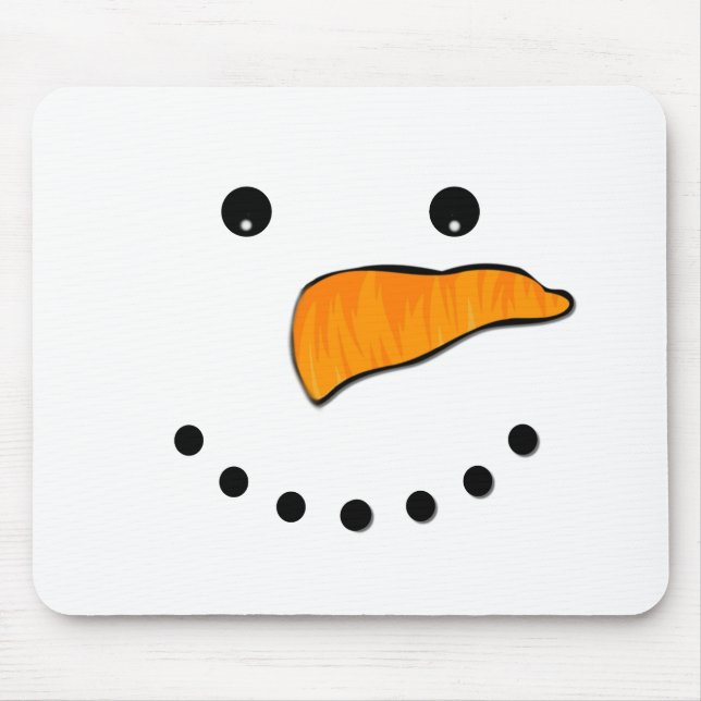 Alfombrilla De Ratón Cara de Snowman (Frente)