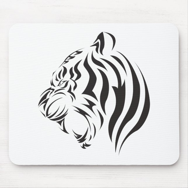 Alfombrilla De Ratón Cara de tigre (Frente)