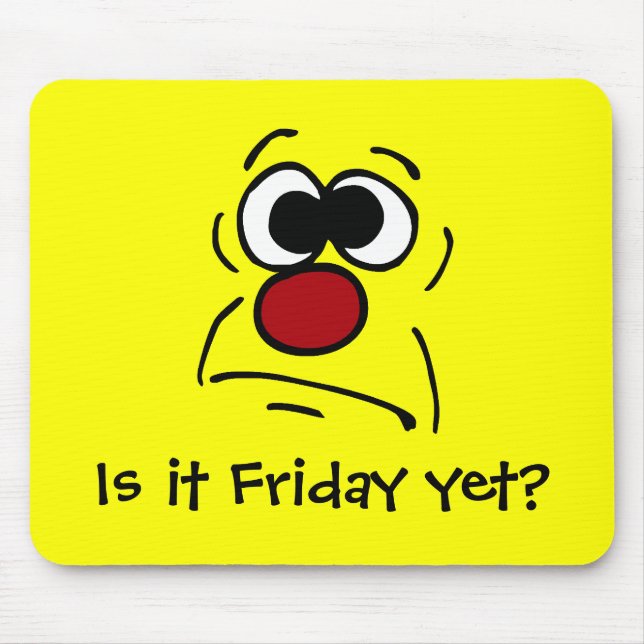 Alfombrilla De Ratón Cara desafortunada Grumpey (Frente)