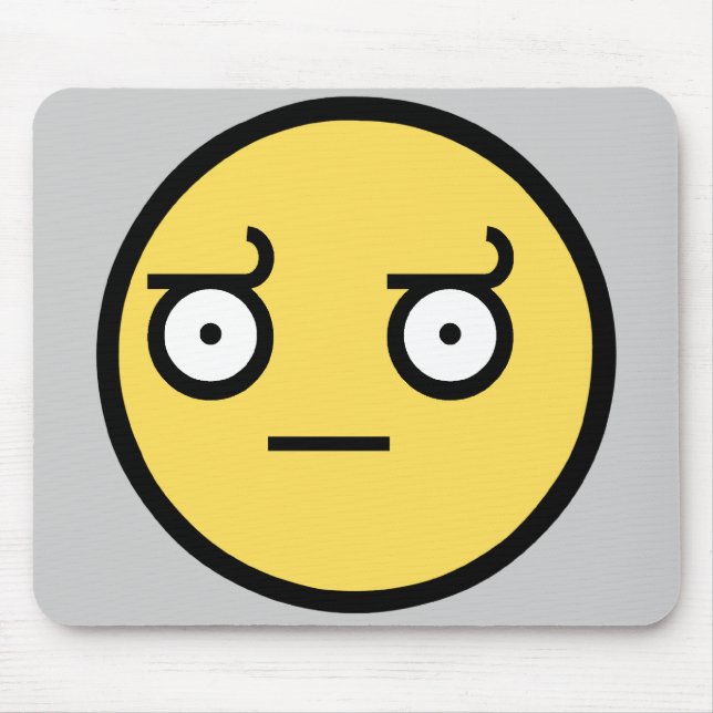 Alfombrilla De Ratón Cara impresionante de la desaprobación (Frente)