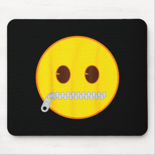 Alfombrilla De Ratón Cara sonriente amarilla oficial de Emoji con crema