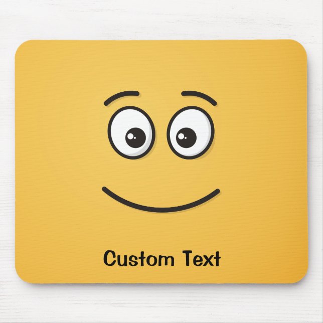 Alfombrilla De Ratón Cara sonriente con almohadilla de ratón de ojos ab (Frente)