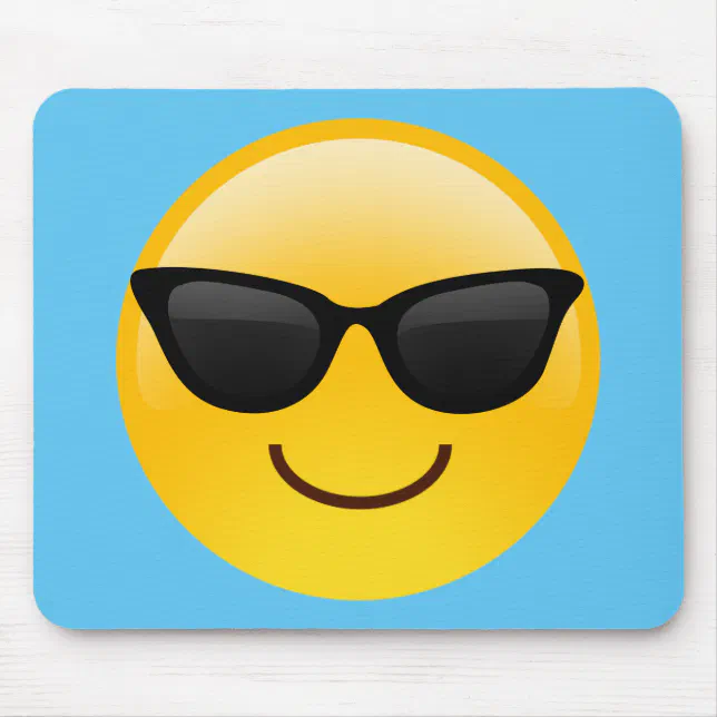 cara sonriente con emoticono de gafas de sol