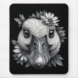 Alfombrilla De Ratón "Cara the Goose" Floral Mouse Pad