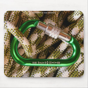 Alfombrilla De Ratón Carabiner y Climbing Rope Mousepad