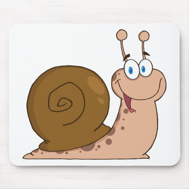 Alfombrilla De Ratón Caracol estupendo sonriente (Frente)