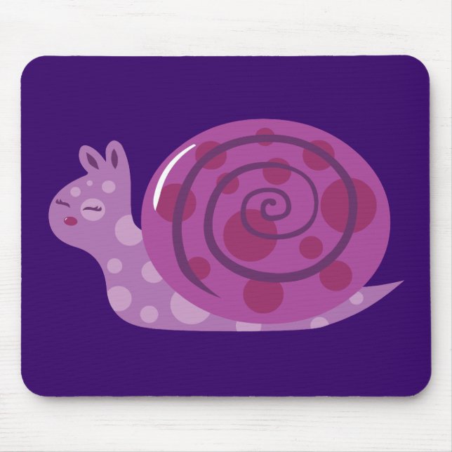 Alfombrilla De Ratón Caracol morado (Frente)
