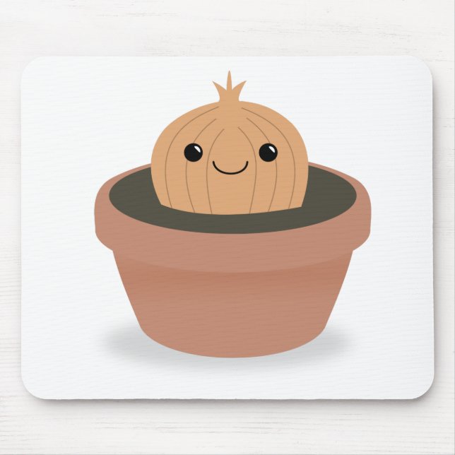 Alfombrilla De Ratón Carácter de cebolla (Frente)
