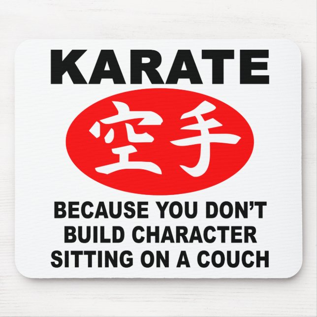 Alfombrilla De Ratón Carácter del karate (Frente)