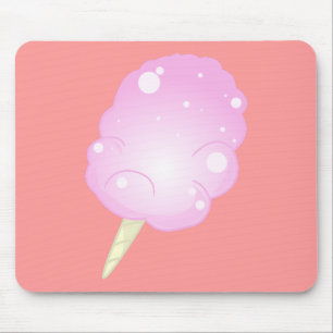 Alfombrilla De Ratón Caramelo de algodón Mousepad - rosa