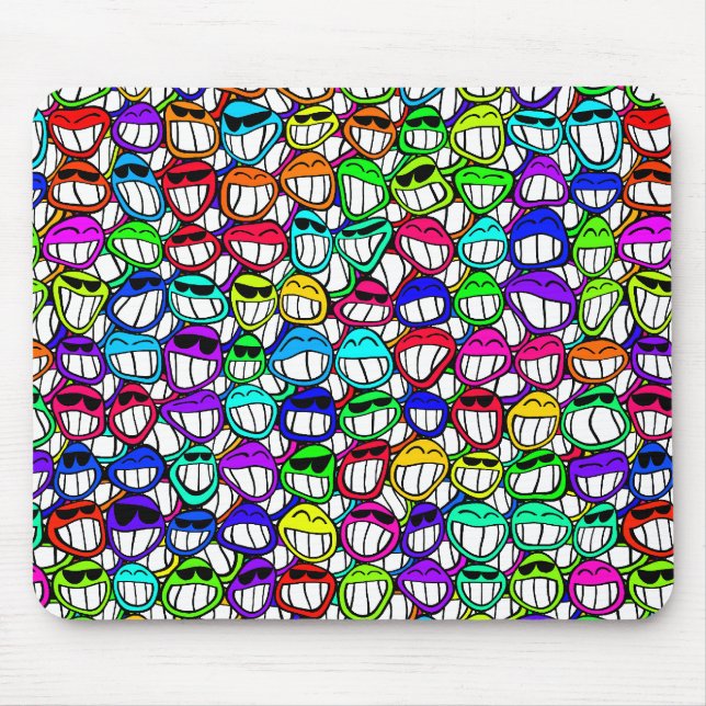 Alfombrilla De Ratón Caras sonrientes de Guay (Frente)