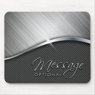 Alfombrilla De Ratón Carbon Fiber & Brushed Metal 4 Mousepads