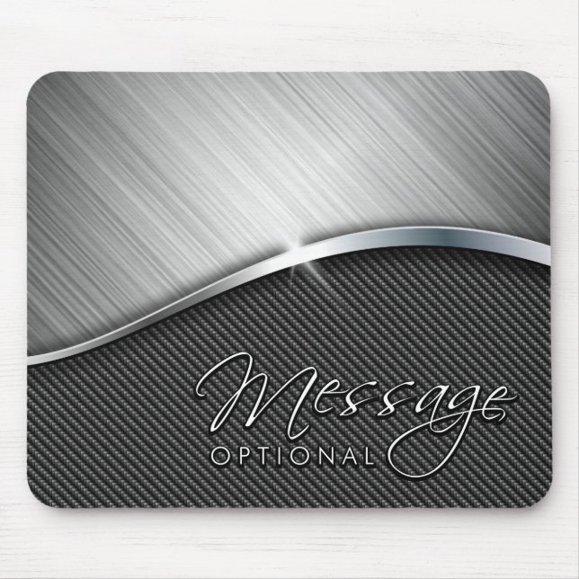 Alfombrilla De Ratón Carbon Fiber & Brushed Metal 4 Mousepads (Frente)