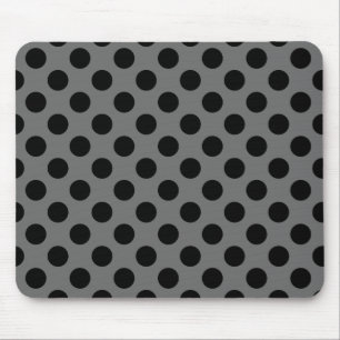 Alfombrilla De Ratón Carboncillo y Lunares Negros