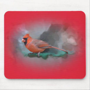 Alfombrilla De Ratón Cardenal masculino Songbird
