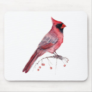 Alfombrilla De Ratón Cardenal rojo Bird