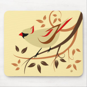 Alfombrilla De Ratón Cardenal septentrional Songbird