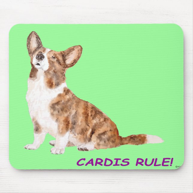 Alfombrilla De Ratón Cardigan corgi  (Frente)