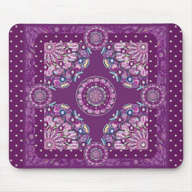 Alfombrilla De Ratón Cardinal Red Rosace (Frente)