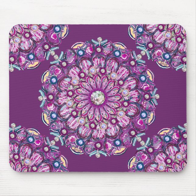 Alfombrilla De Ratón Cardinal Red Rosace (Frente)