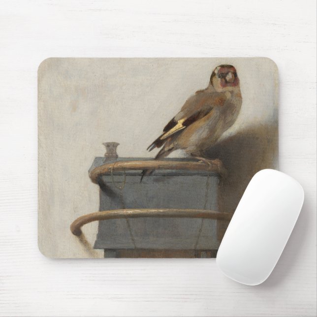 Alfombrilla De Ratón Carel Fabritius, Bella Artes del Goldfinch - s. XV (Con ratón)