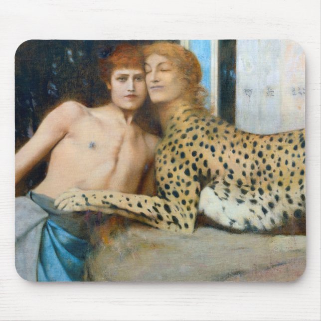 Alfombrilla De Ratón Caresses, Fernand Khnopff (Frente)