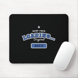 Alfombrilla De Ratón Carga Libre de Deudas... | Personalizable Azul Neg