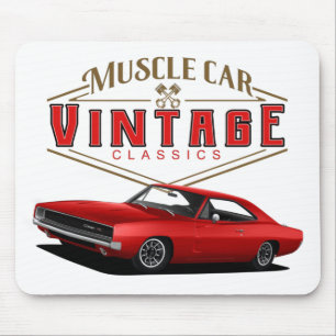 Alfombrilla De Ratón Cargador de vintage para automóvil muscular