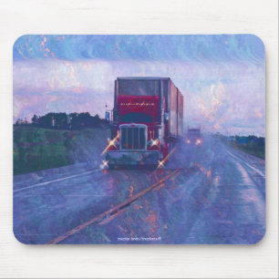Alfombrilla De Ratón Cargo Camión Road Transport Trucks Mousepad