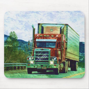 Alfombrilla De Ratón Cargo Camión Road Transport Trucks Mousepad