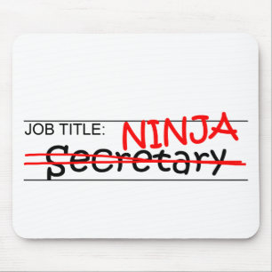 Alfombrilla De Ratón Cargo Ninja - secretaria