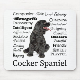 Alfombrilla De Ratón Cargos de Cocker Spaniel Mousepad