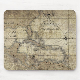 Alfombrilla De Ratón Caribbean - old map