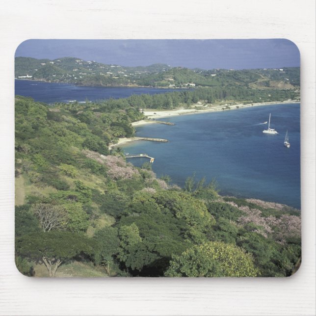 Alfombrilla De Ratón Caribe, Indias Occidentales, Santa Lucía. Vista de (Frente)