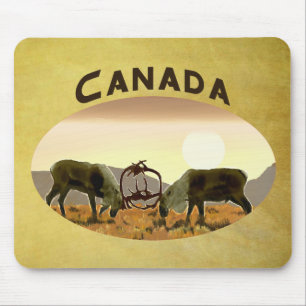 Alfombrilla De Ratón Caribou Duel - Canadá