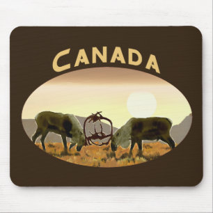 Alfombrilla De Ratón Caribou Duel - Canadá