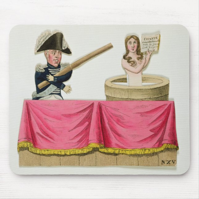 Alfombrilla De Ratón Caricatura de la carta constitucional (Frente)