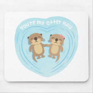 Alfombrilla De Ratón Cariño Lindo Chiste de Amor Eres mi Otra Mitad de