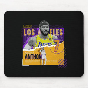 Alfombrilla De Ratón Carmelo-anthony -baloncesto-póster-de-papel-lakers